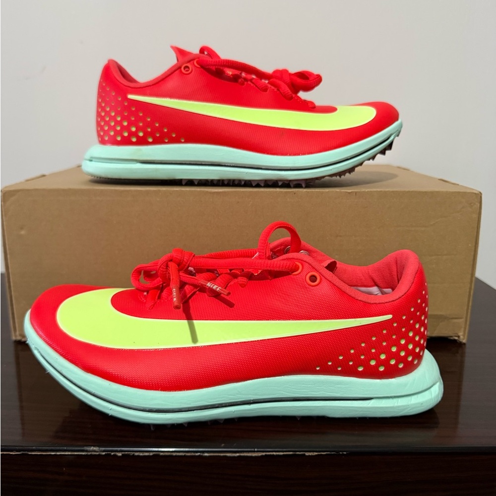 Nike Triple Jump Elite 3 Bright Crimson Lime Blast Men's Size 5 HV6425-600 Track